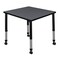 Regency Square Mobile Tables, 30 W, 30 L, 23-34 H, Wood, Metal, Grey TB3030GYAPCBK - alternate 1